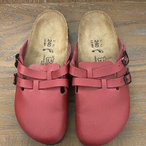 Birkenstock Cherry Red Clogs